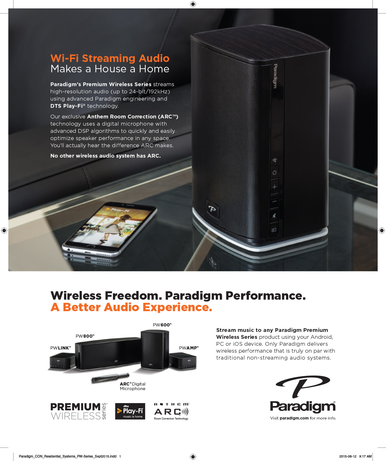 Paradigm_CON_Residential_Systems_PW-Series_Sept2015.indd
